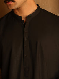Black Cut & Sew Kameez Shalwar - AL-KS-3311