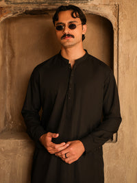 Black Cut & Sew Kameez Shalwar - AL-KS-3311