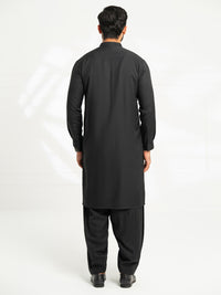 Black Semi-Formal Kameez Shalwar - AL-KS-3312
