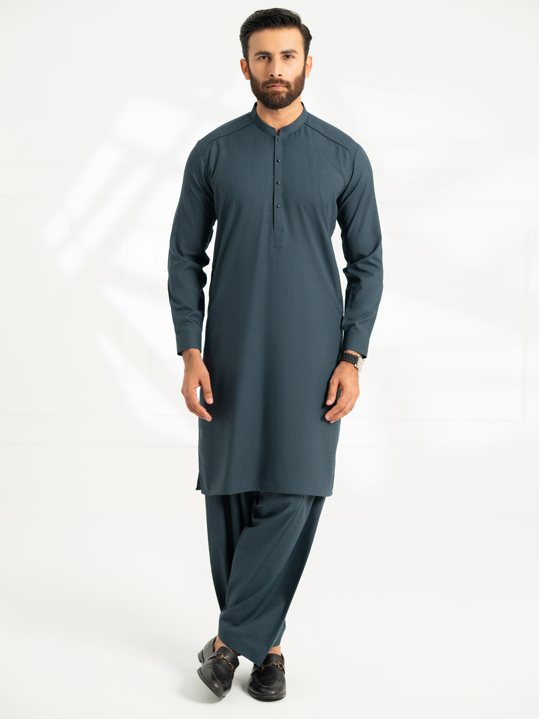 Teal Cut & Sew Kameez Shalwar - AL-KS-3321