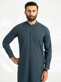Teal Cut & Sew Kameez Shalwar - AL-KS-3321