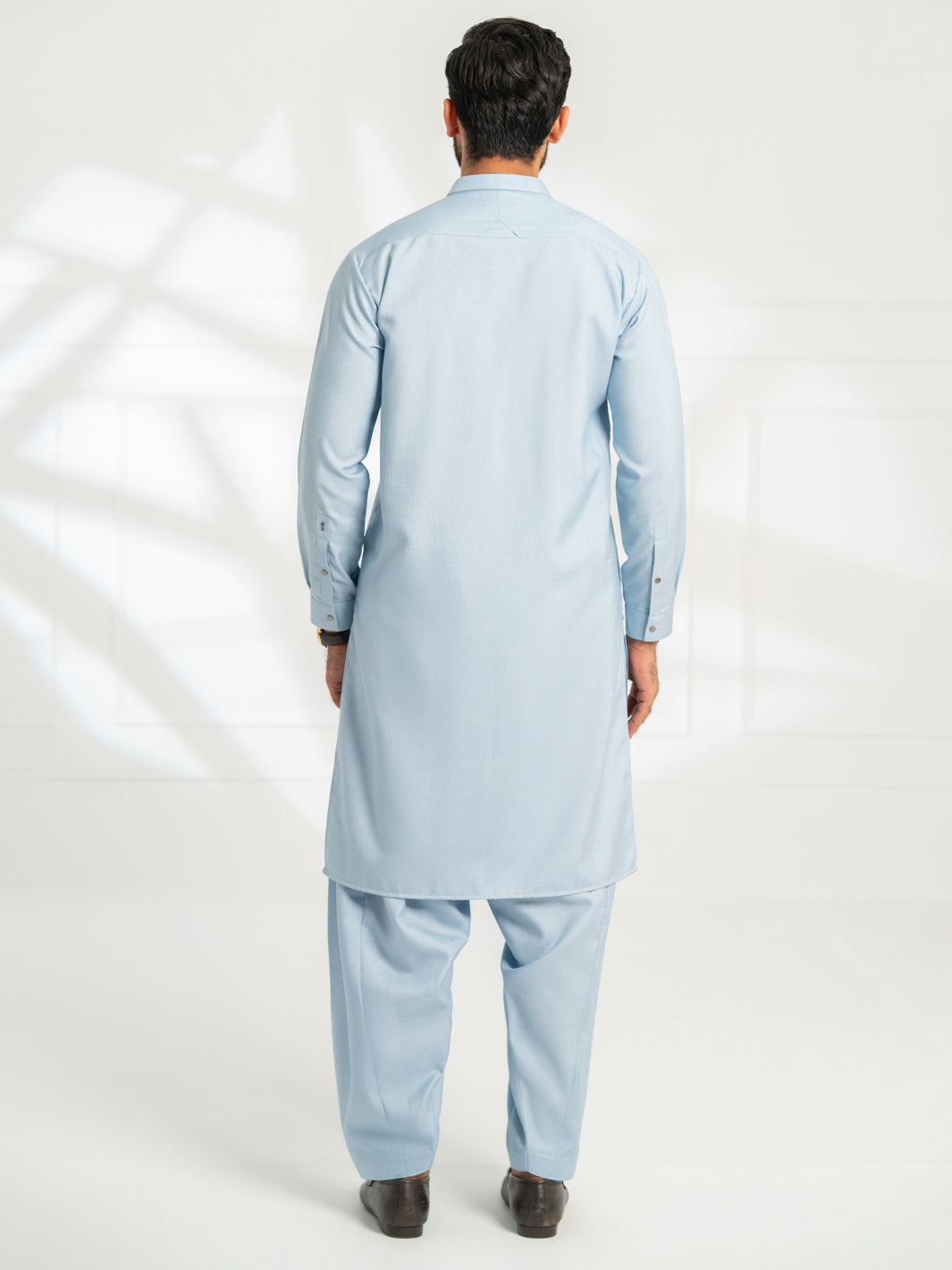 Sky Blue Cut & Sew Kameez Shalwar - AL-KS-3322