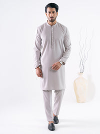 Ash Grey Cut & Sew Kurta Trousers - AL-KT-3338