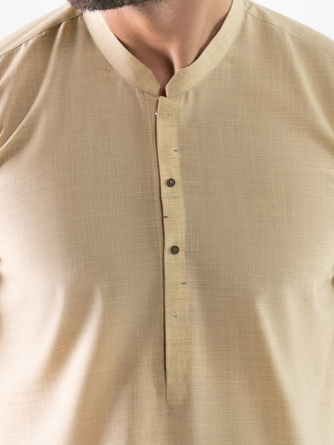 Beige Cut & Sew Kurta Trousers - AL-KT-3319