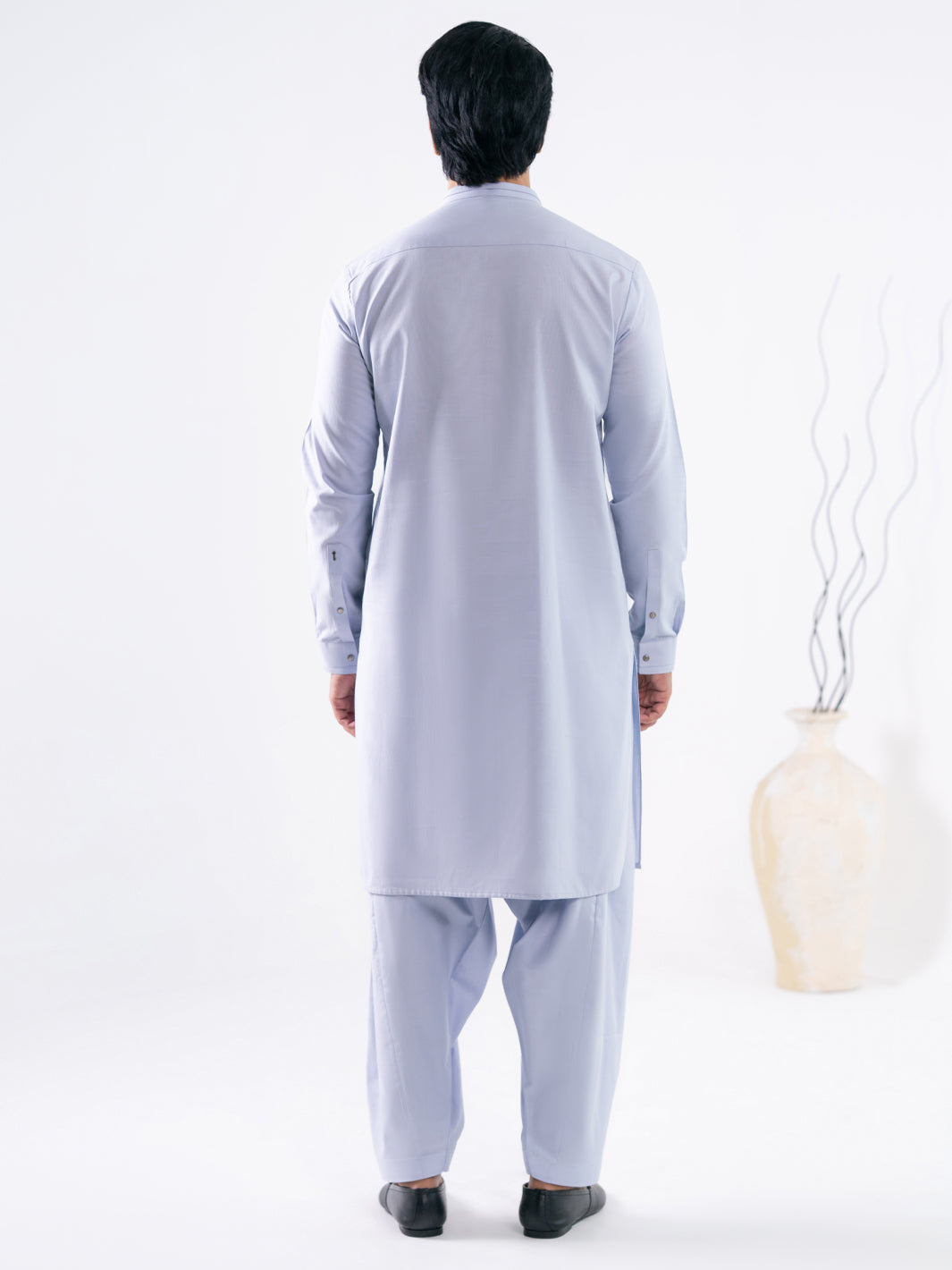 Sky Blue Cotton Cut & Sew Kameez Shalwar - AL-KS-3328