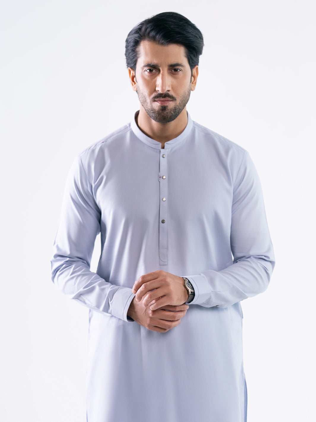 Sky Blue Cotton Cut & Sew Kameez Shalwar - AL-KS-3328