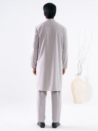 Ash Grey Cut & Sew Kurta Trousers - AL-KT-3338