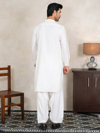 White Kameez Shalwar - AL-KS-3333