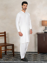 White Kameez Shalwar - AL-KS-3333