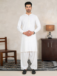 White Kameez Shalwar - AL-KS-3333