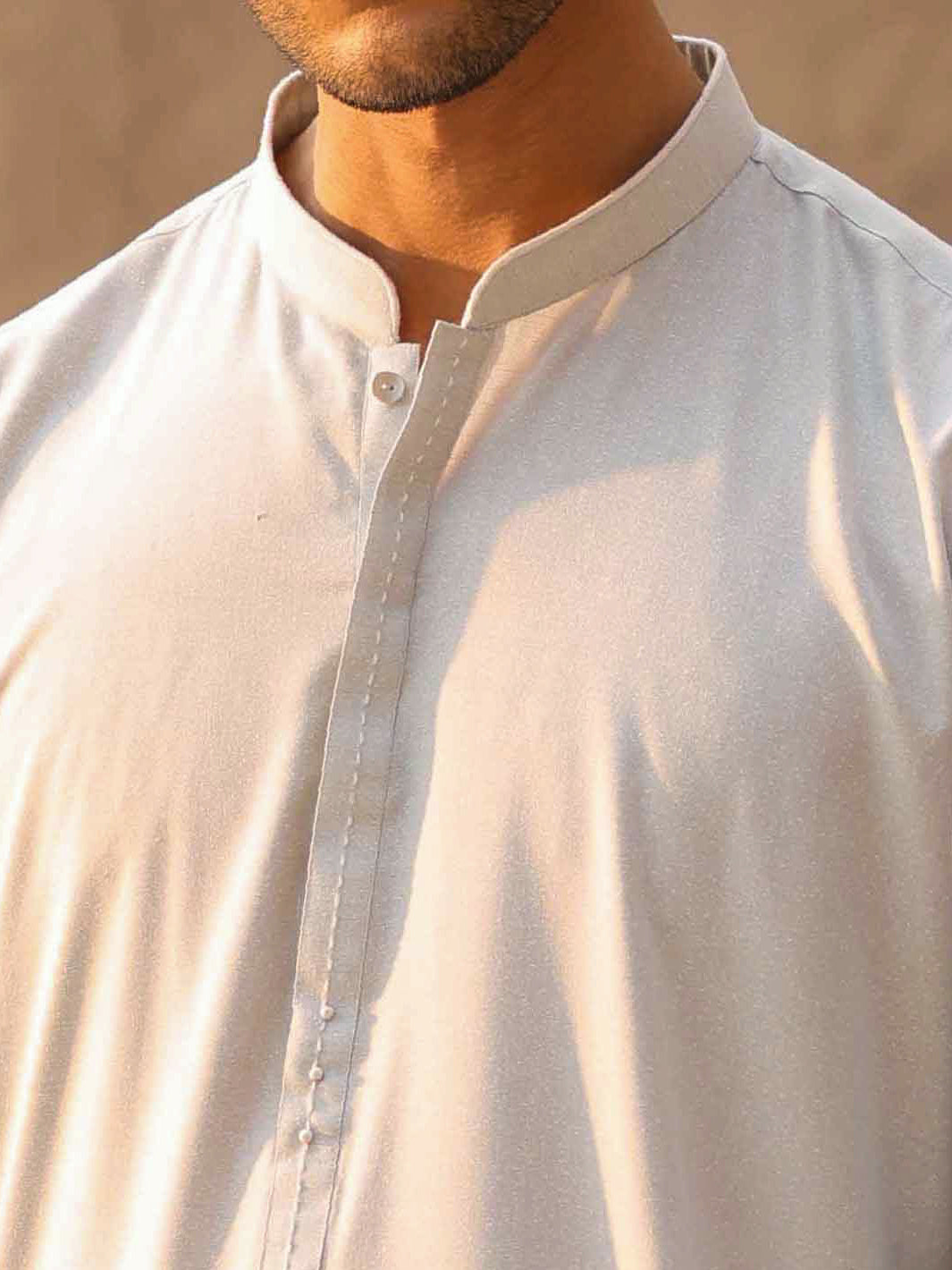 Light Blue Cut & Sew Kameez Shalwar - AL-KS-3334
