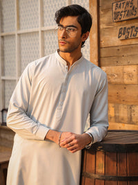 Light Blue Cut & Sew Kameez Shalwar - AL-KS-3334