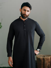 Black Cut & Sew Kameez Shalwar - AL-KS-3345