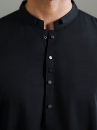 Black Cut & Sew Kameez Shalwar - AL-KS-3345
