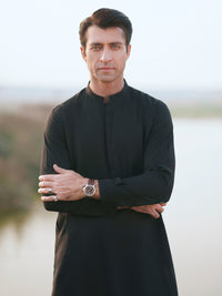 Black Cut & Sew Kameez Shalwar - AL-KS-3350