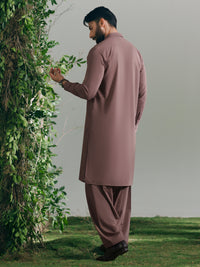 Tea Pink Cut & Sew Kameez Shalwar - AL-KS-3353