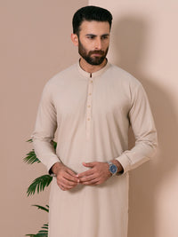 Beige Kameez Shalwar - AL-KS-3358