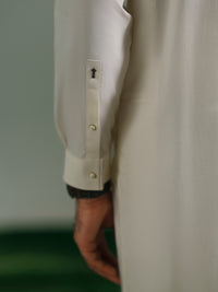 White Cut & Sew Kameez Shalwar - AL-KS-3360