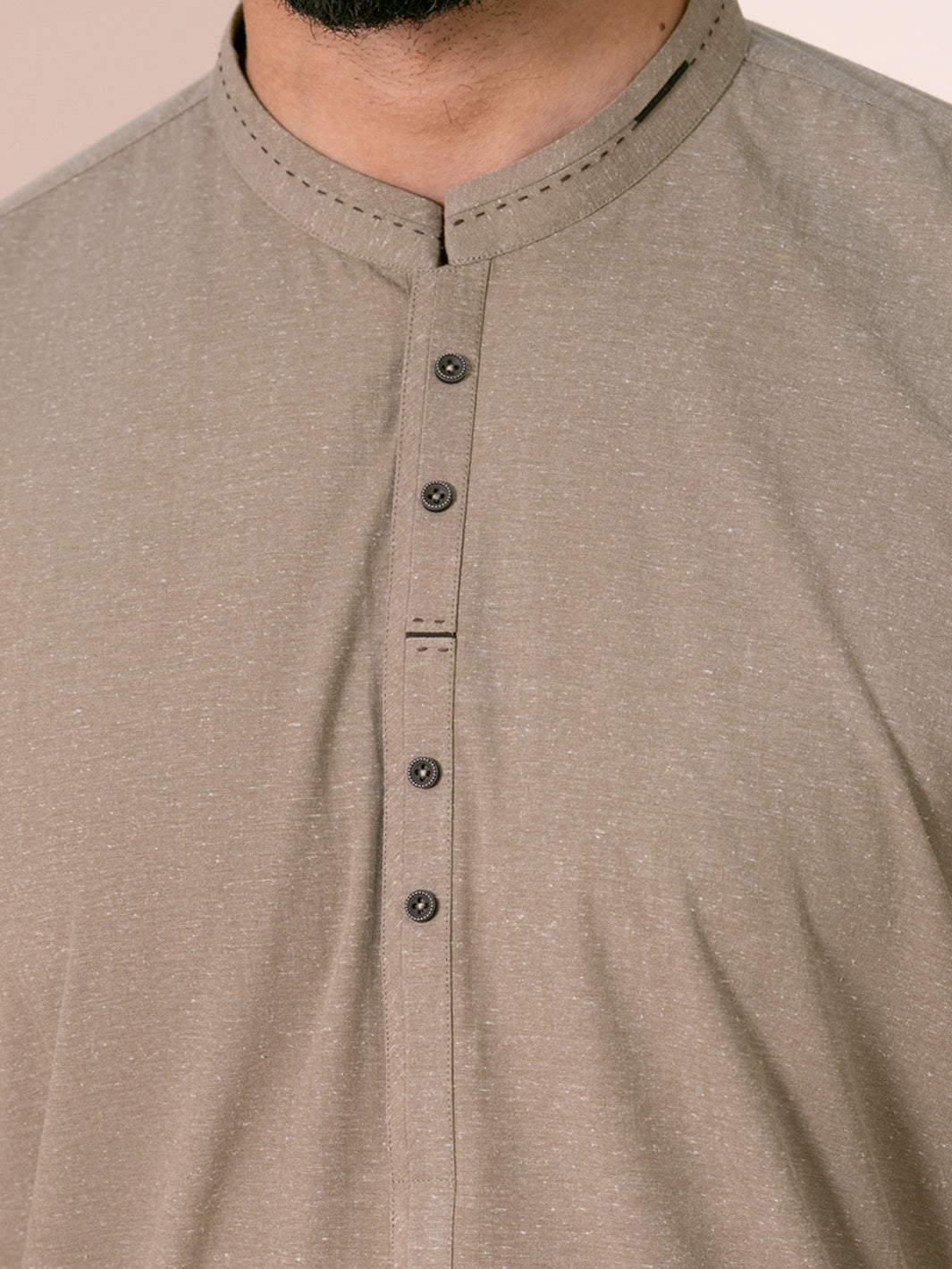 Brown Cuts & Sew Kameez Shalwar - AL-KS-3364
