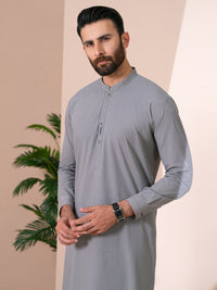 Grey Cuts & Sew Kameez Shalwar - AL-KS-3365