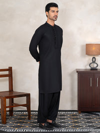 Black Kameez Shalwar - AL-KS-3369