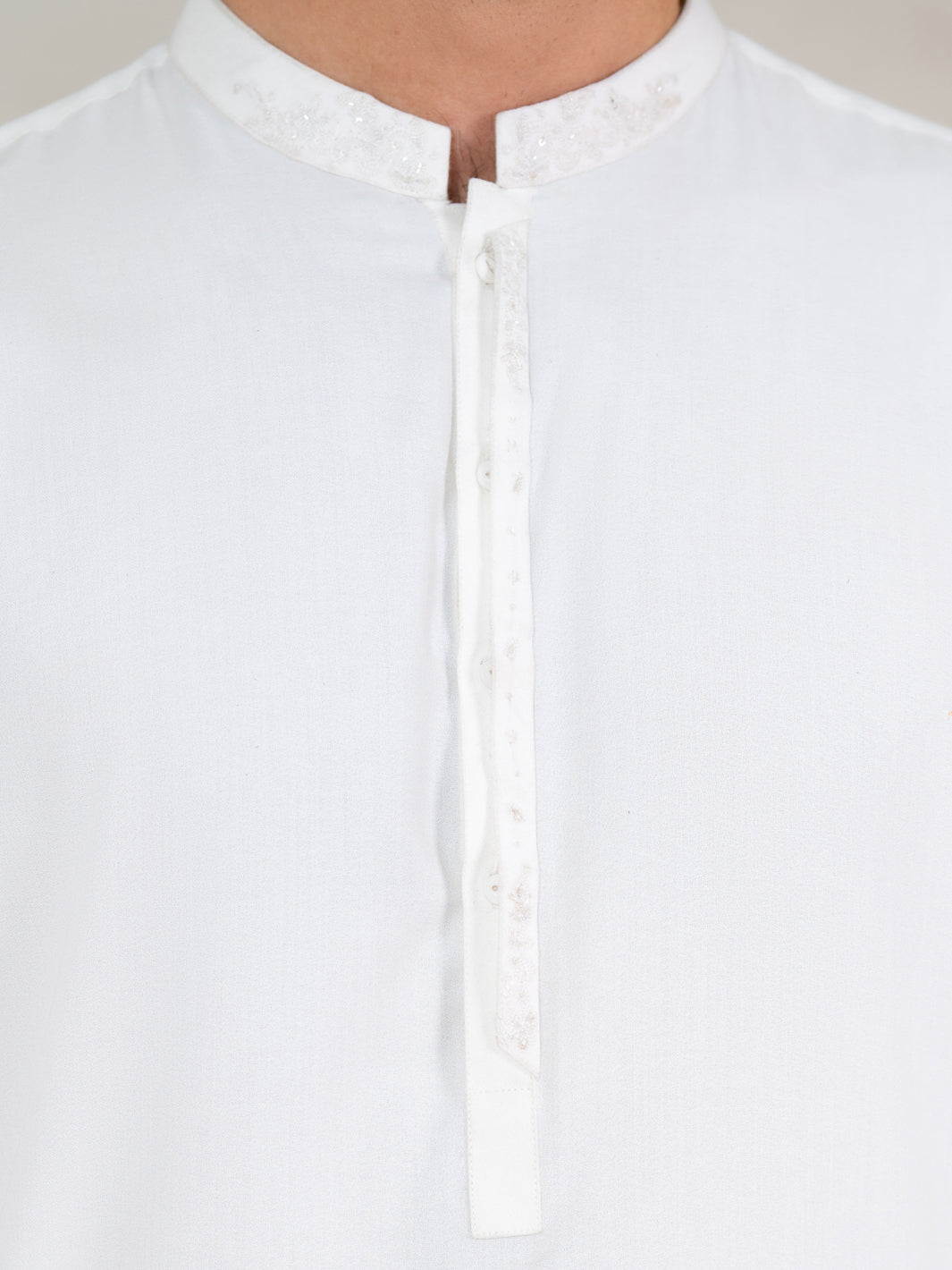 White Kameez Shalwar - AL-KS-3370