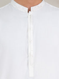 White Kameez Shalwar - AL-KS-3370