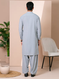 Grey Kameez Shalwar - AL-KS-3374