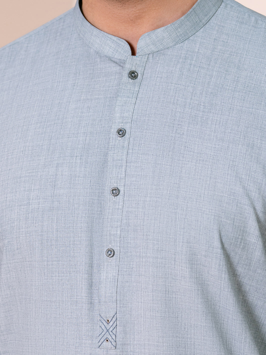 Grey Kameez Shalwar - AL-KS-3374