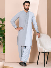Grey Kameez Shalwar - AL-KS-3374