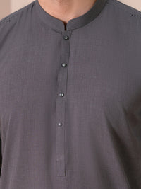 Dark Olive Kameez Shalwar - AL-KS-3375