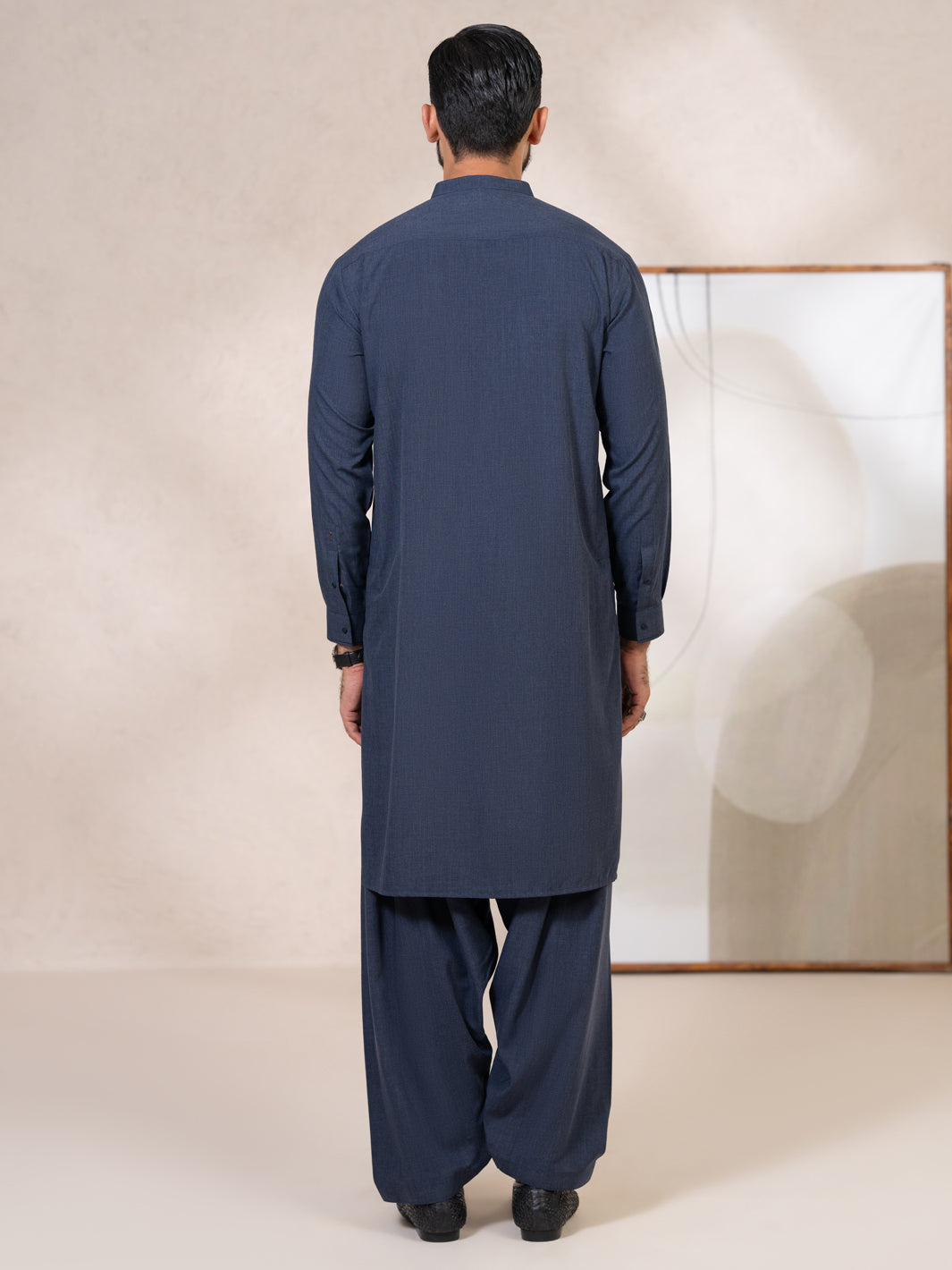 Blue Kameez Shalwar - AL-KS-3377