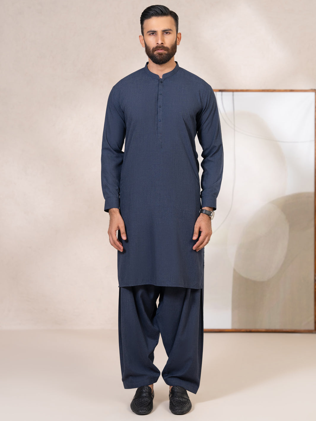 Blue Kameez Shalwar - AL-KS-3377