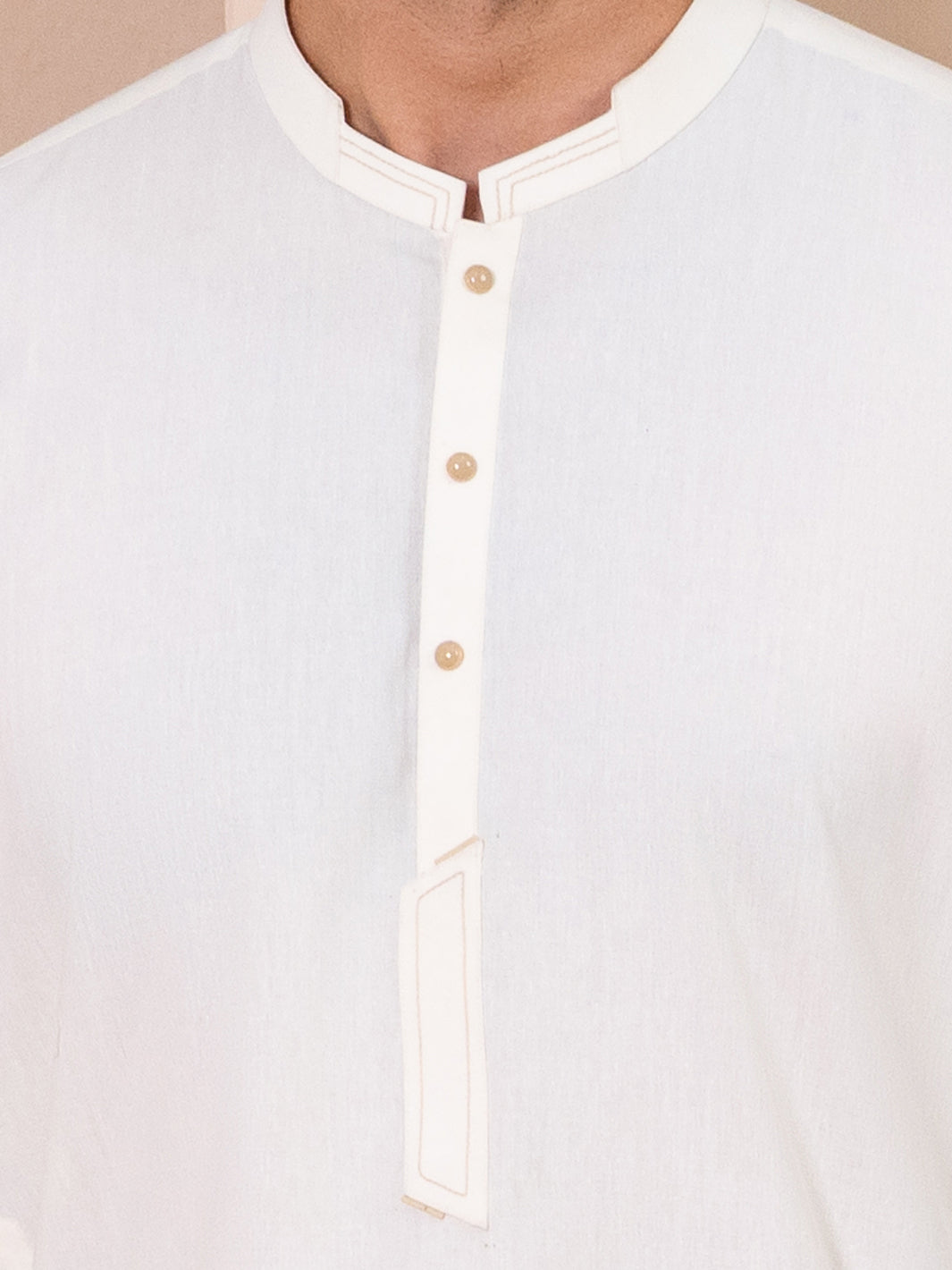 Off White Kameez Shalwar - AL-KS-3378