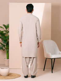 Fawn Kameez Shalwar - AL-KS-3381