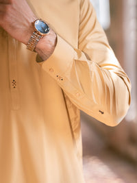 Mustard Kameez Shalwar - AL-KS-3387