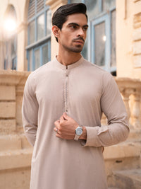 Ivory Kameez Shalwar - AL-KS-3389