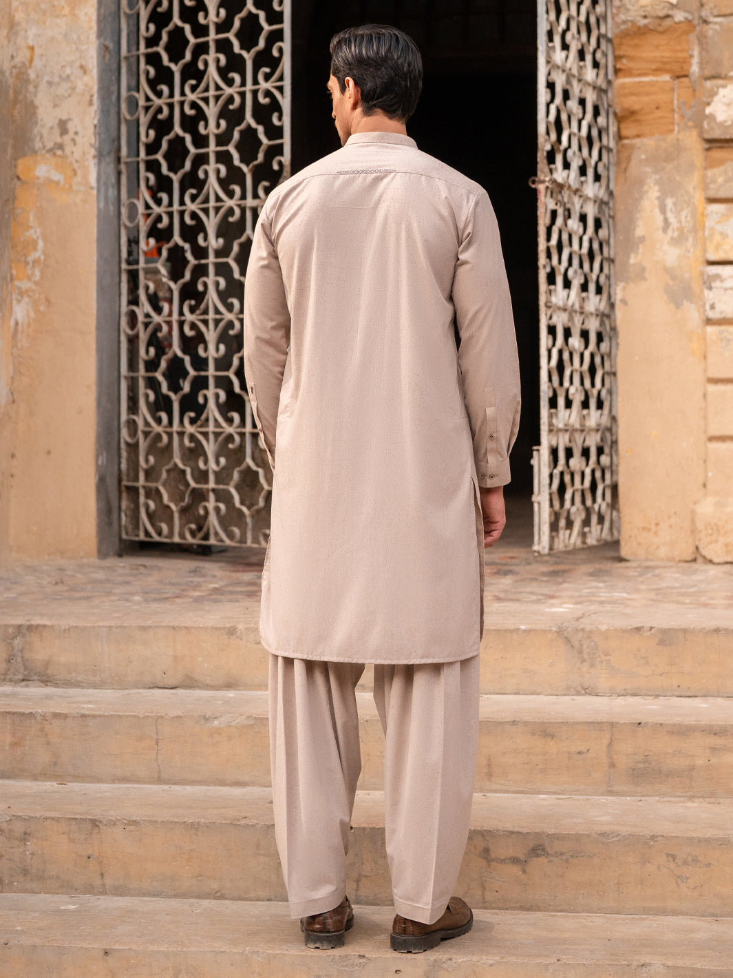 Ivory Kameez Shalwar - AL-KS-3389