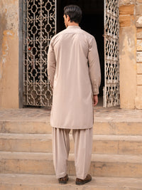 Ivory Kameez Shalwar - AL-KS-3389