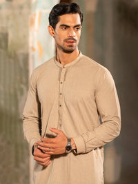 Beige Kameez Shalwar - AL-KS-3391