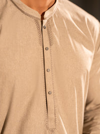 Beige Kameez Shalwar - AL-KS-3391