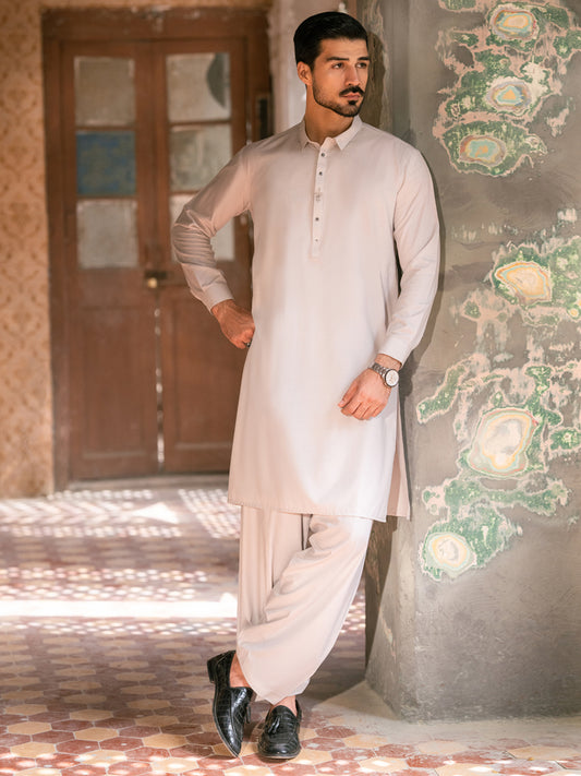 Ice Blue Kameez Shalwar - AL-KS-3395