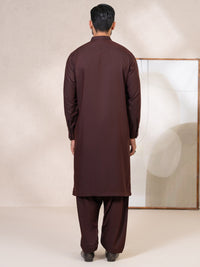Maroon Kameez Shalwar - AL-KS-3417