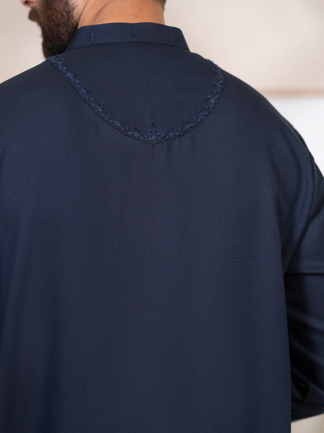 Navy Blue Kameez Shalwar - AL-KS-3418