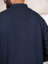 Navy Blue Kameez Shalwar - AL-KS-3418