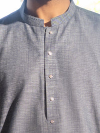 Ice Blue Cut & Sew Kameez Shalwar - AL-KS-3502