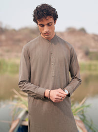 Green Cut & Sew Kameez Shalwar - AL-KS-3504