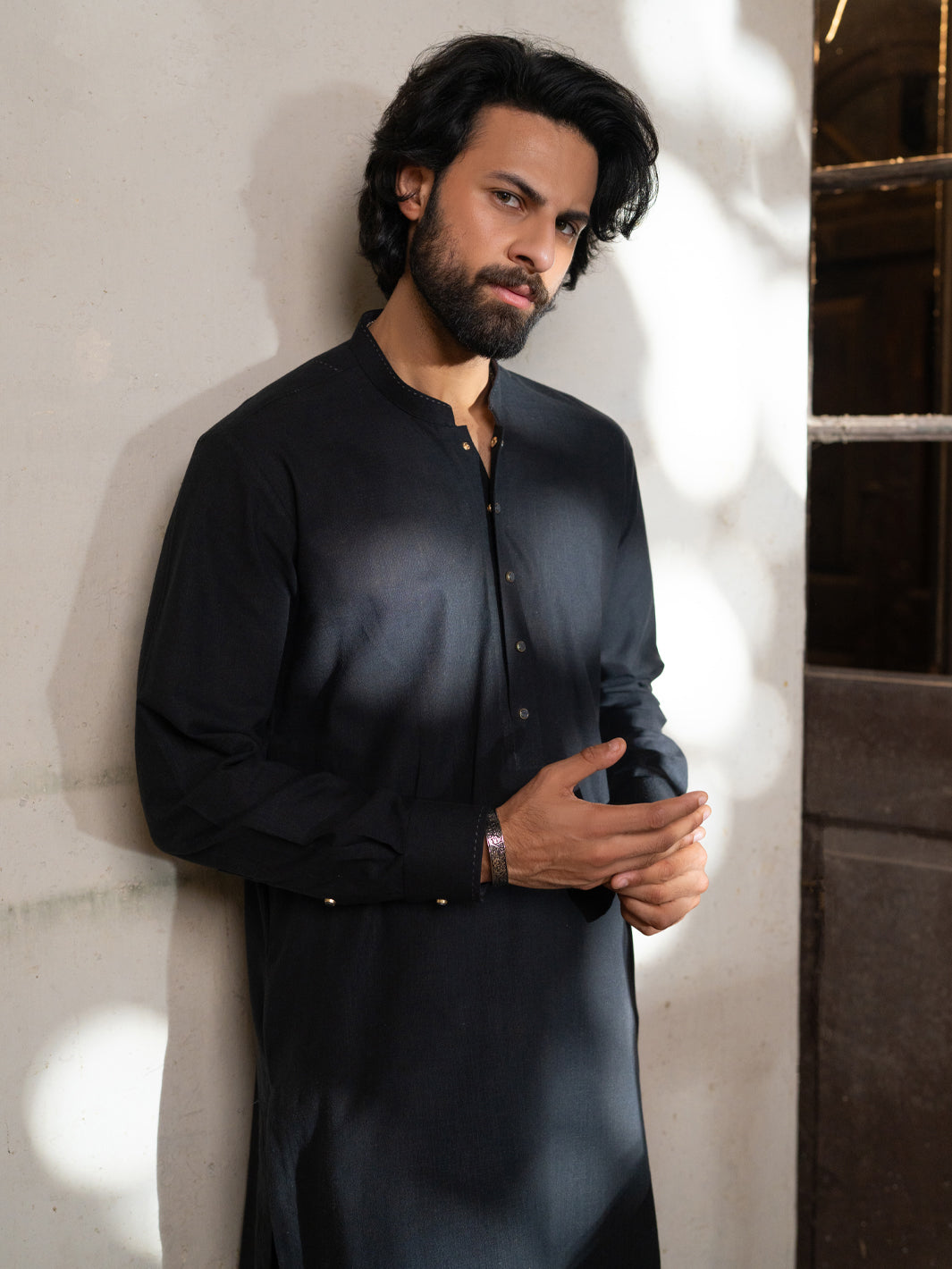 Black Cut & Sew Kameez Shalwar - AL-KS-3506