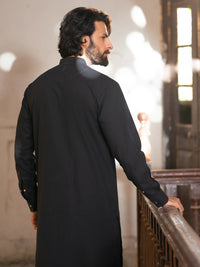 Black Cut & Sew Kameez Shalwar - AL-KS-3506