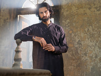 Dark Purple Cut & Sew Kameez Shalwar - AL-KS-3511